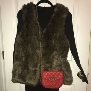 Faux fur vest